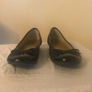 Black Ballet Style Flats with Bow